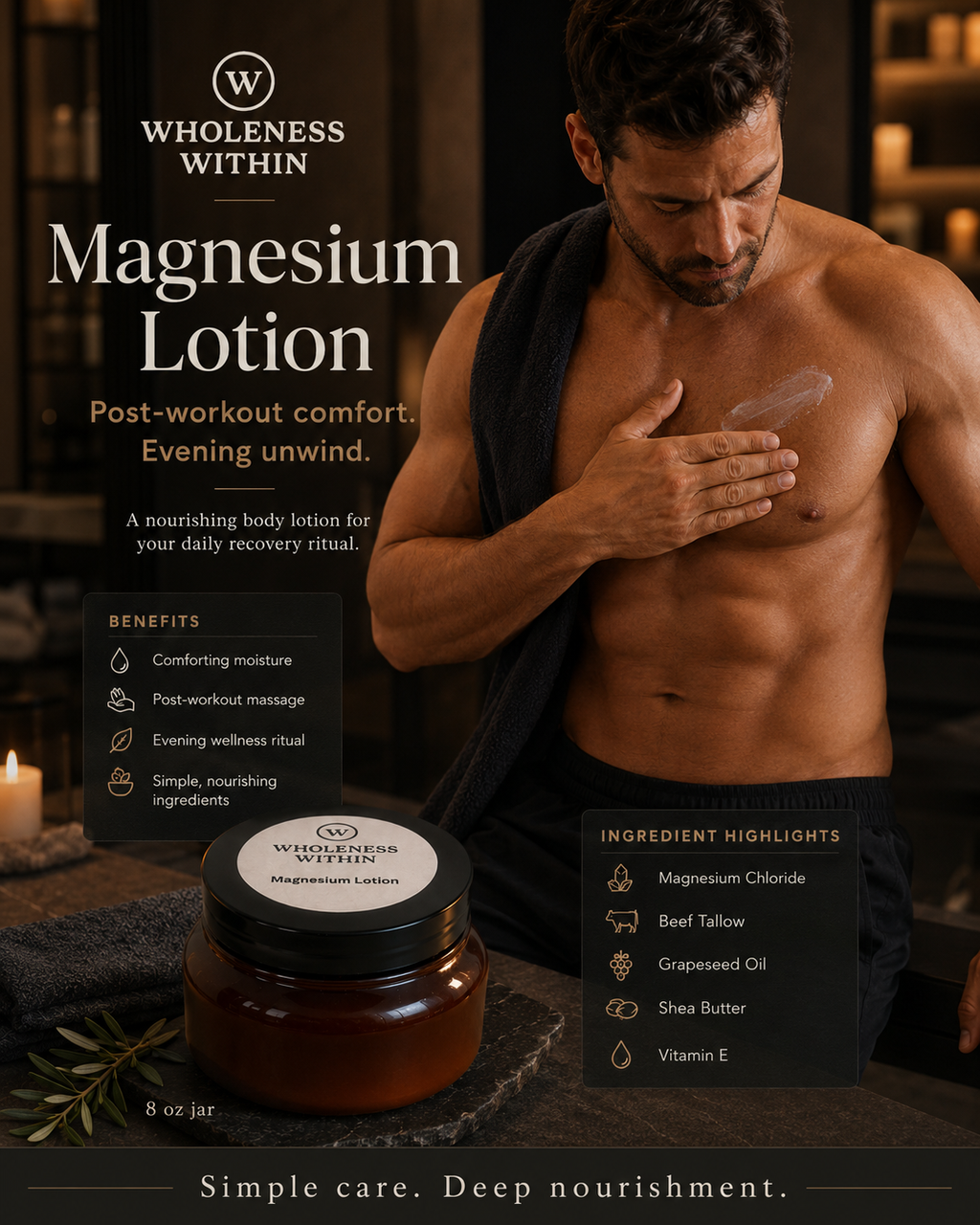 Wholeness Within Magnesium Lotion 8 oz