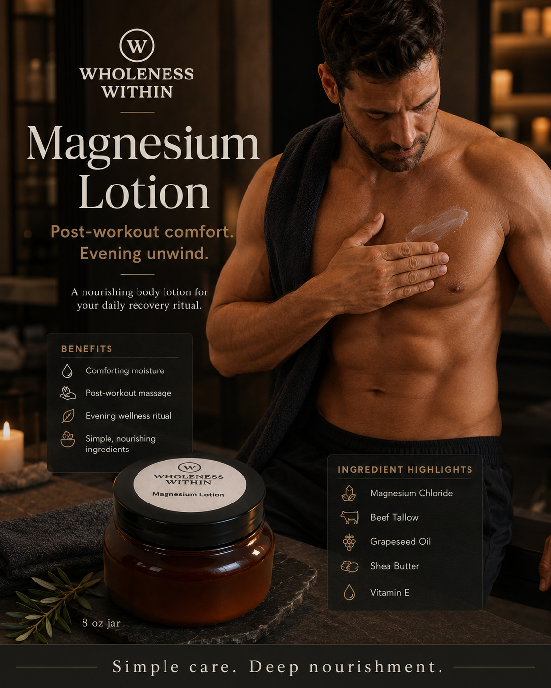 Wholeness Within Magnesium Lotion 8 oz