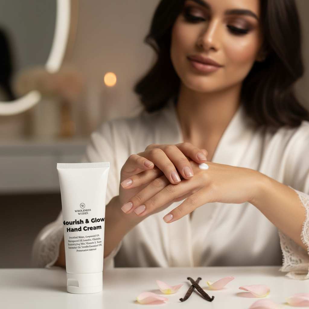 Natural Hand Cream - Nourish & Glow | Wholeness Within