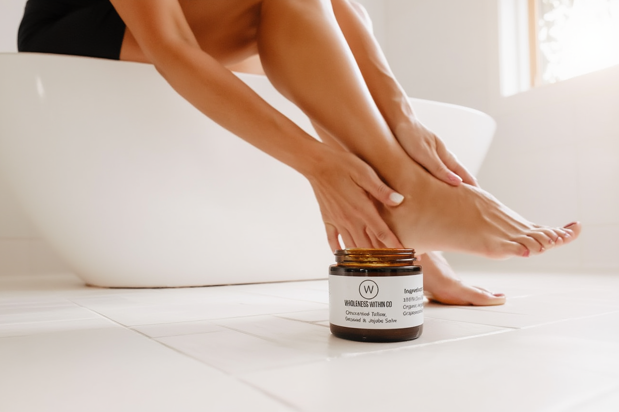 Unscented Tallow Salve - Grapeseed & Jojoba | Wholeness Within